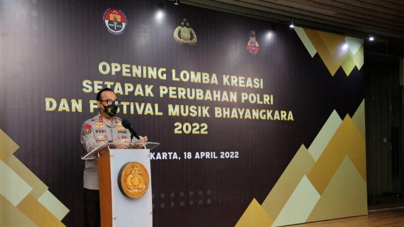 Polri Gelar Lomba Kreasi Setapak Perubahan dan Festival Musik Bhayangkara
