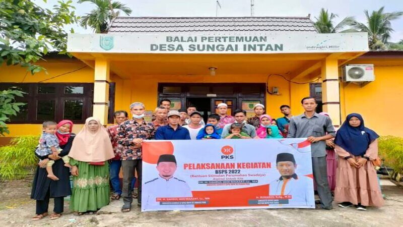 Sosialisasi Pelaksanaan BSPS 2022 Desa Sungai Intan